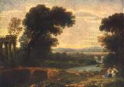 Claude Lorrain Landscape with the Rest on the Flight into Egypt oil